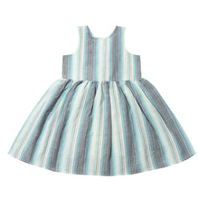  Jewel Dress in Blue Multi Stripe