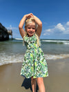 Ivy dress in Tropical Fronds