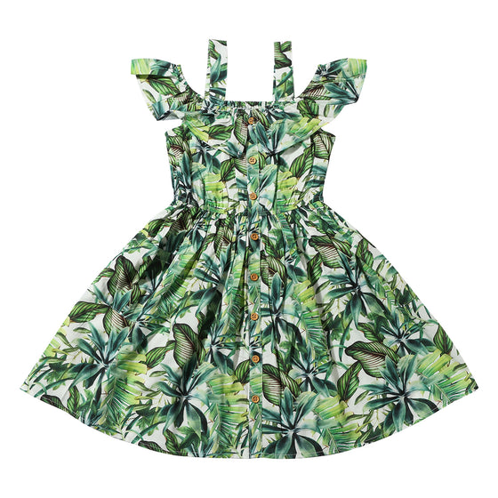 Ivy dress in Tropical Fronds