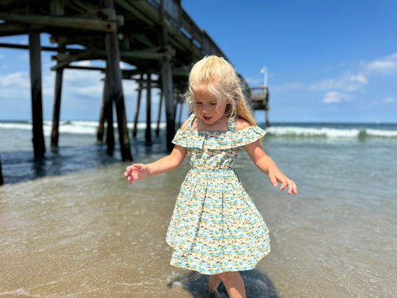 Ivy dress in Tropical Beach