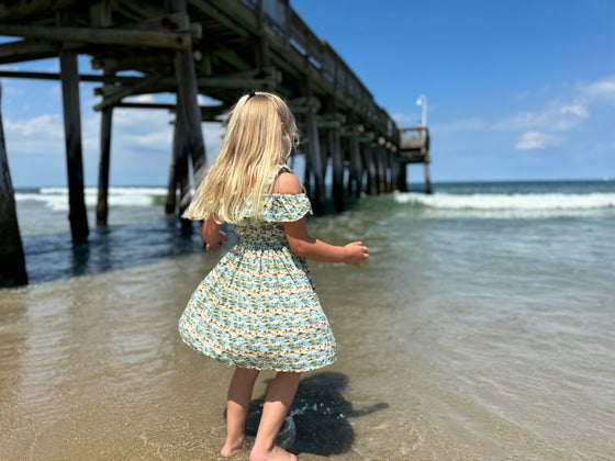 Ivy dress in Tropical Beach