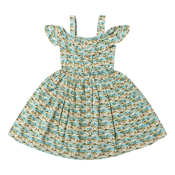 Ivy dress in Tropical Beach