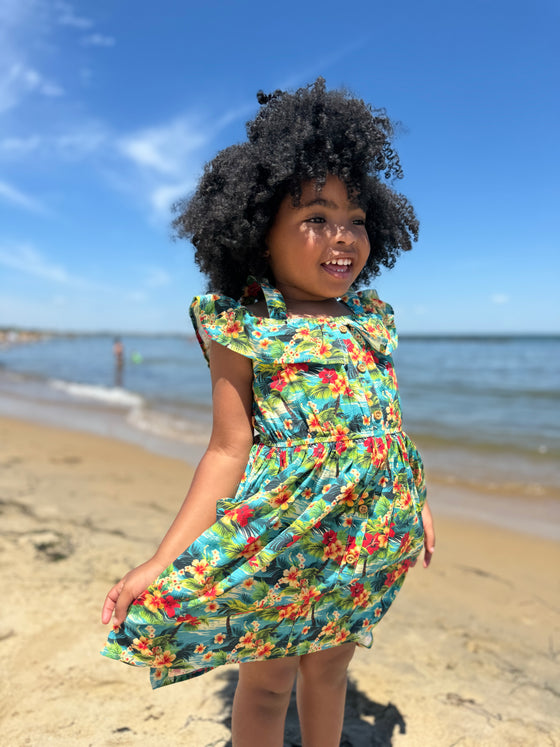 Ivy dress in Tropical Floral