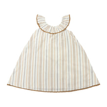  Josephine Dress in Tan Stripe