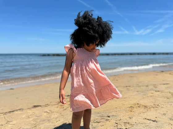 Arie Dress in Dusty Rose