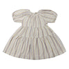 Laurie Dress in Blue Yellow Stripe