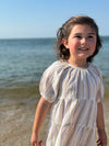 Laurie Dress in Blue Yellow Stripe