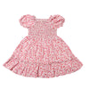 Dehlia Dress in Pink Meadow Flowers