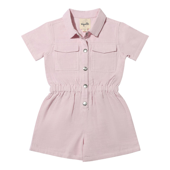 Addison Romper in Rose