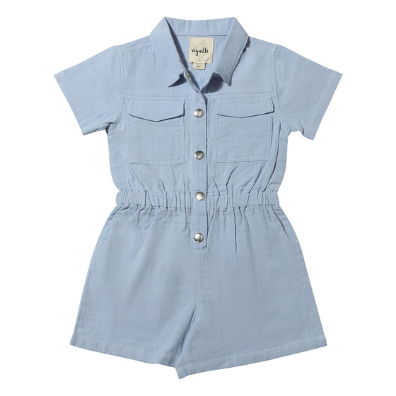 Addison Romper in Blue