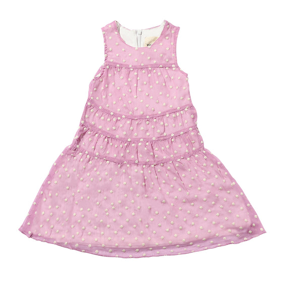 Marley Dress in Berry Mesh Dot