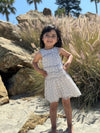 Marley Dress in Grey Mesh Dot