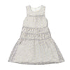 Marley Dress in Grey Mesh Dot