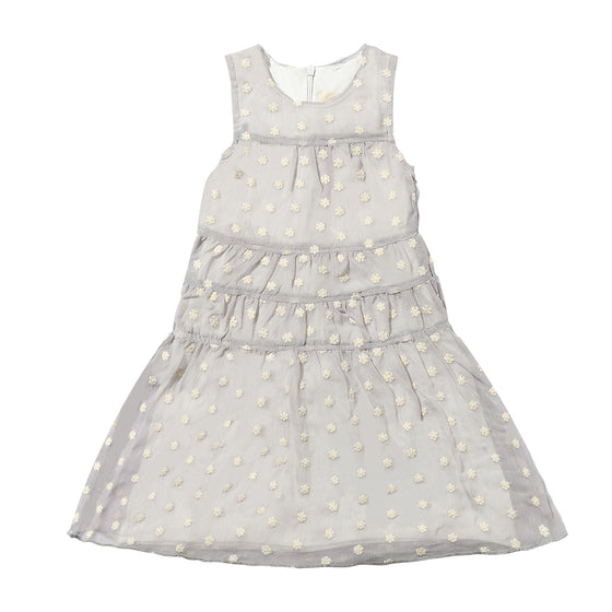 Marley Dress in Grey Mesh Dot