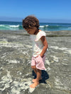 Zoe top in pink spring floral