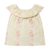 Zoe top in pink spring floral