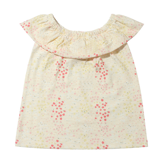 Zoe top in pink spring floral