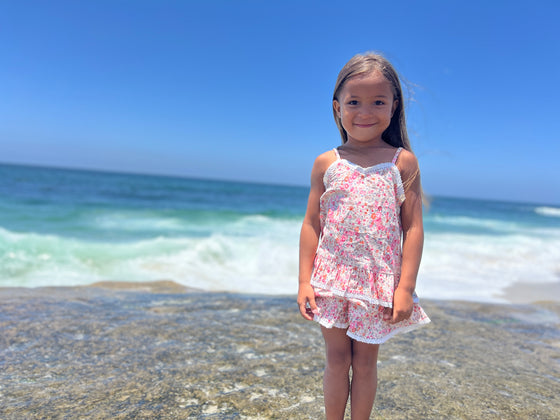 Lillian tank in Pink Floral