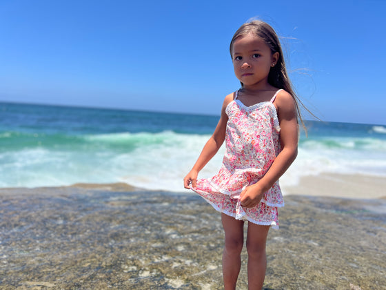 Lillian tank in Pink Floral