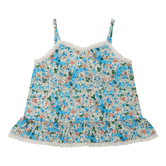 Lillian tank in Blue Floral