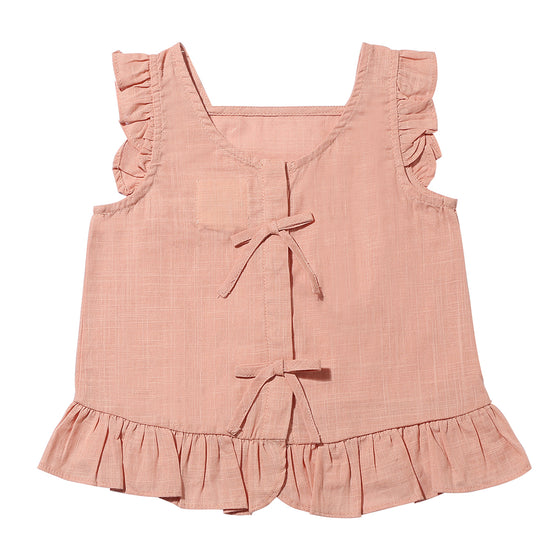iris top in dusty rose