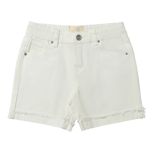 kelsey denim shorts in ivory