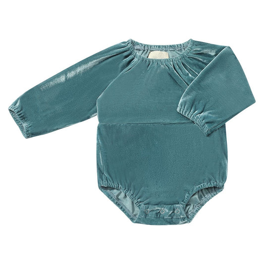 Daisy Bubble in Teal Velvet