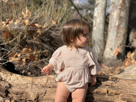 Morgan Bubble in Oatmeal Stripe