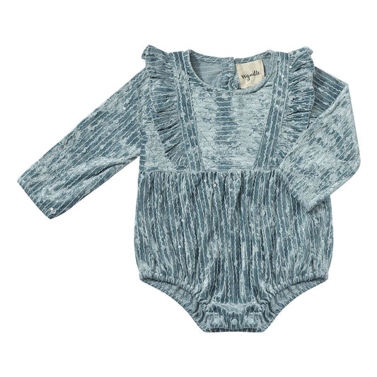 Daisy Bubble in Blue Sequin Velvet