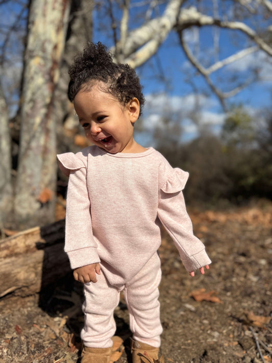 Noelle Romper in Pink