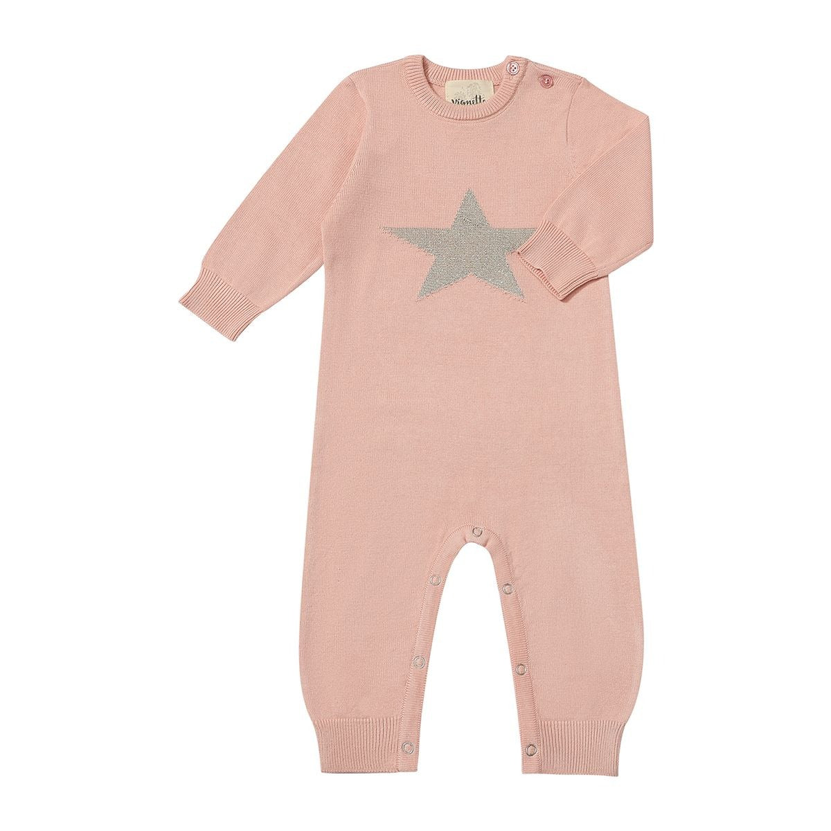 Nora Romper in Pink Star