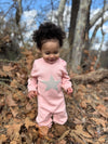 Nora Romper in Pink Star