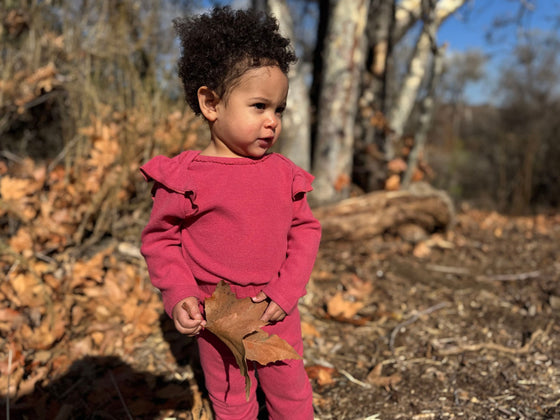 Francie Onesie in Berry