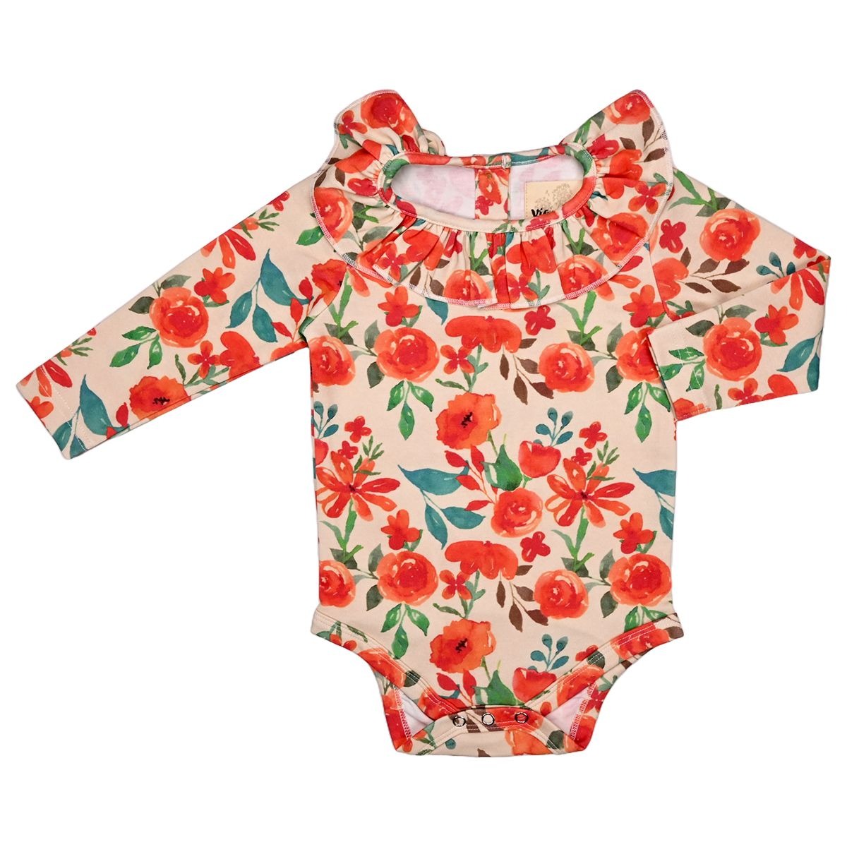 Elsie Onesie in Fall Floral