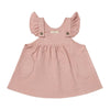Opal Pinafore Dress in Rose