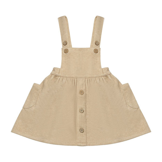 Autumn Pinafore in Oatmeal