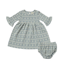  Paige Dress in Blue Snowflake