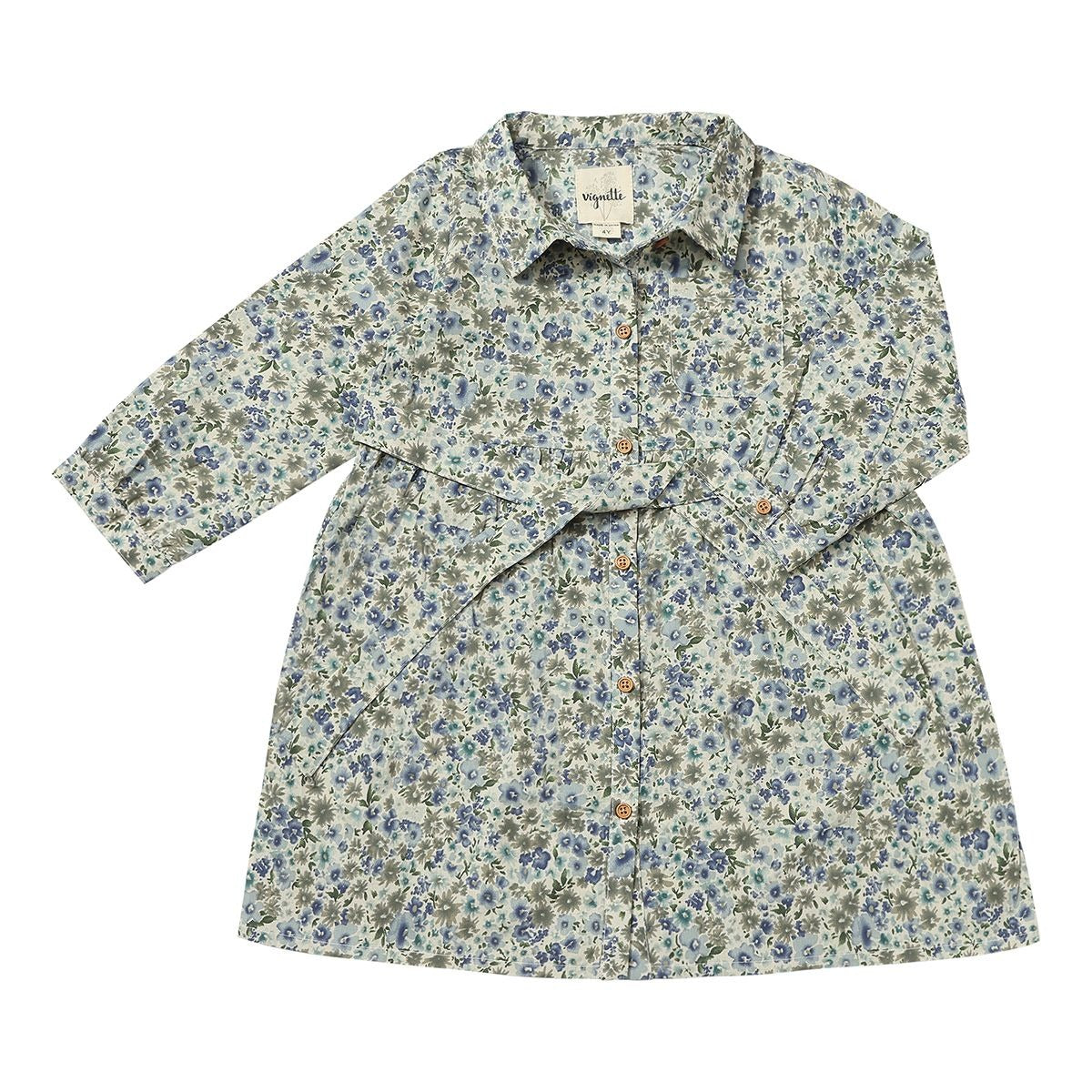 Amy Dress in Blue Meadow