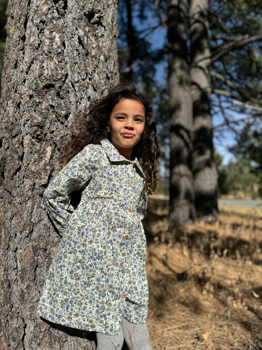 Amy Dress in Blue Meadow