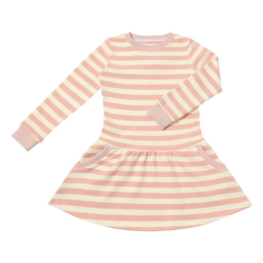 Lara Dress in Pink Stripe