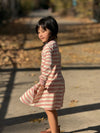 Lara Dress in Pink Stripe