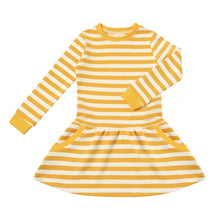  Lara Dress in Gold Stripe