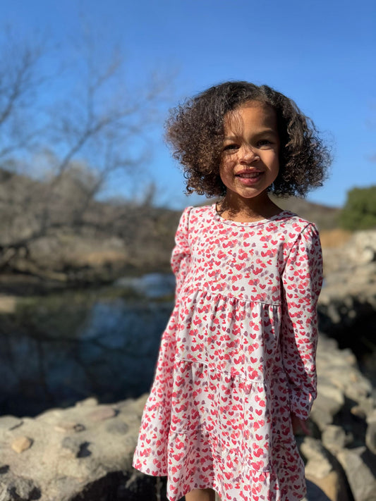 Iona Dress in Hearts
