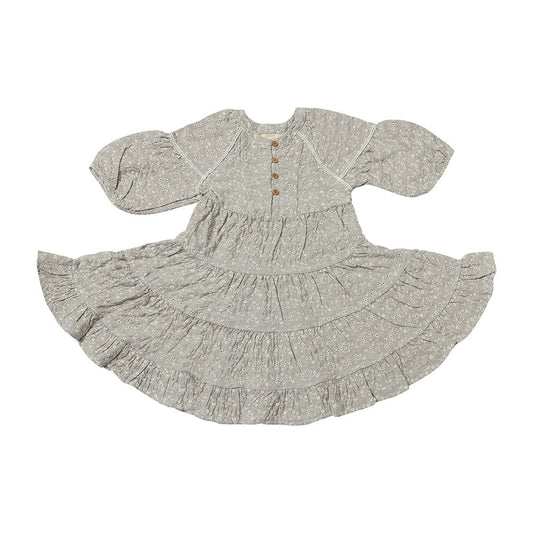 Sadie Dress in Taupe Eyelet