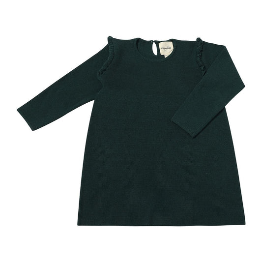 Mia Dress in Green Knit