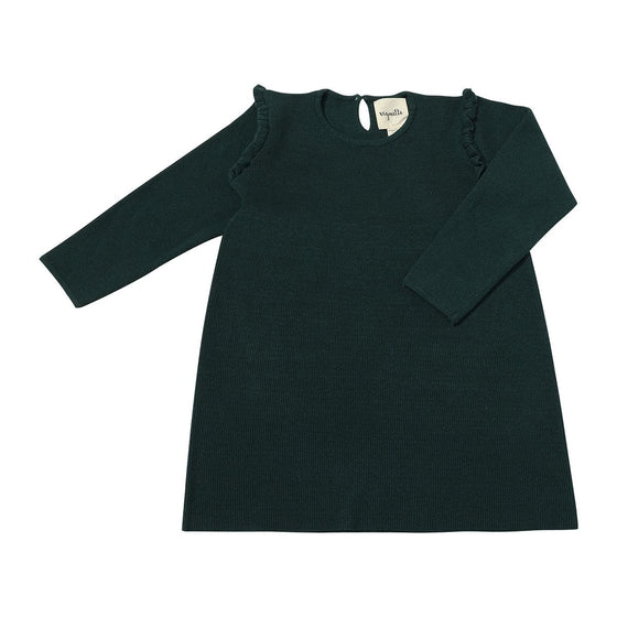 Mia Dress in Green Knit