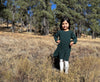 Mia Dress in Green Knit