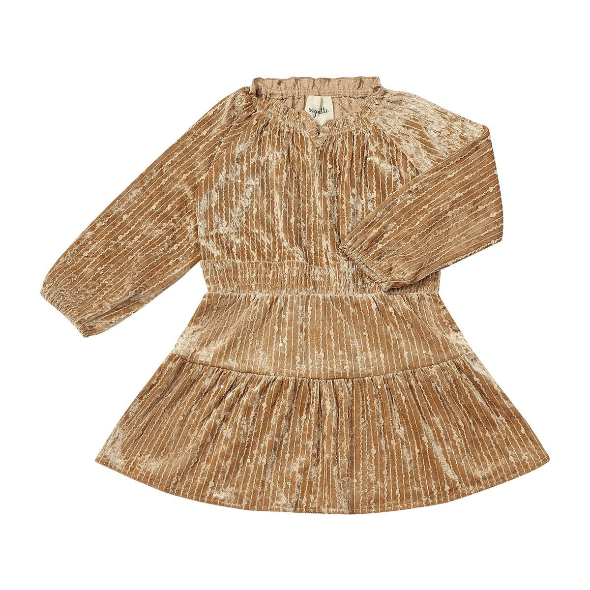 Willow Dress in Fawn Sequin Velvet