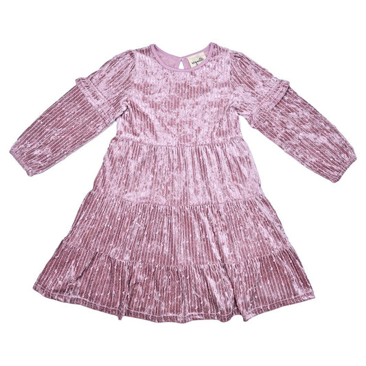 Eliana Dress in Rose Velvet