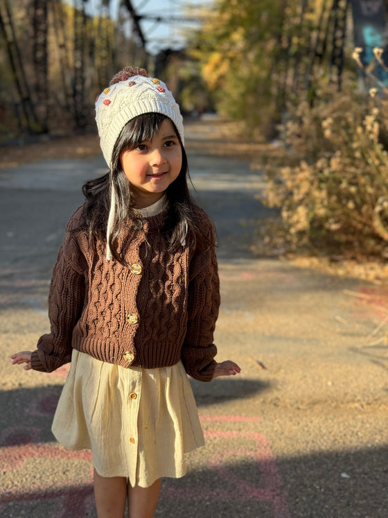 Evelyn Cardigan in Brown